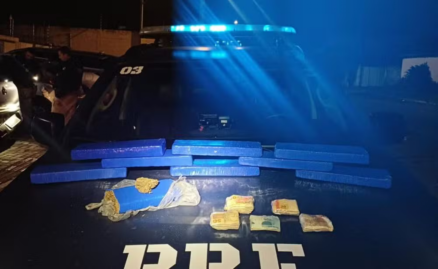Trio é preso com 7 kg de maconha e R$ 5 mil após perseguição na Grande Natal