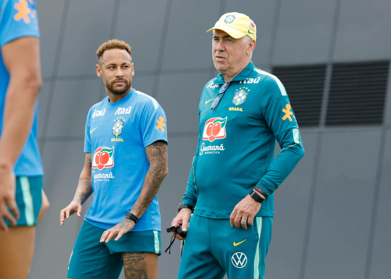 Ancelotti confirma fim do ciclo de Neymar, Casemiro e Danilo na Seleção