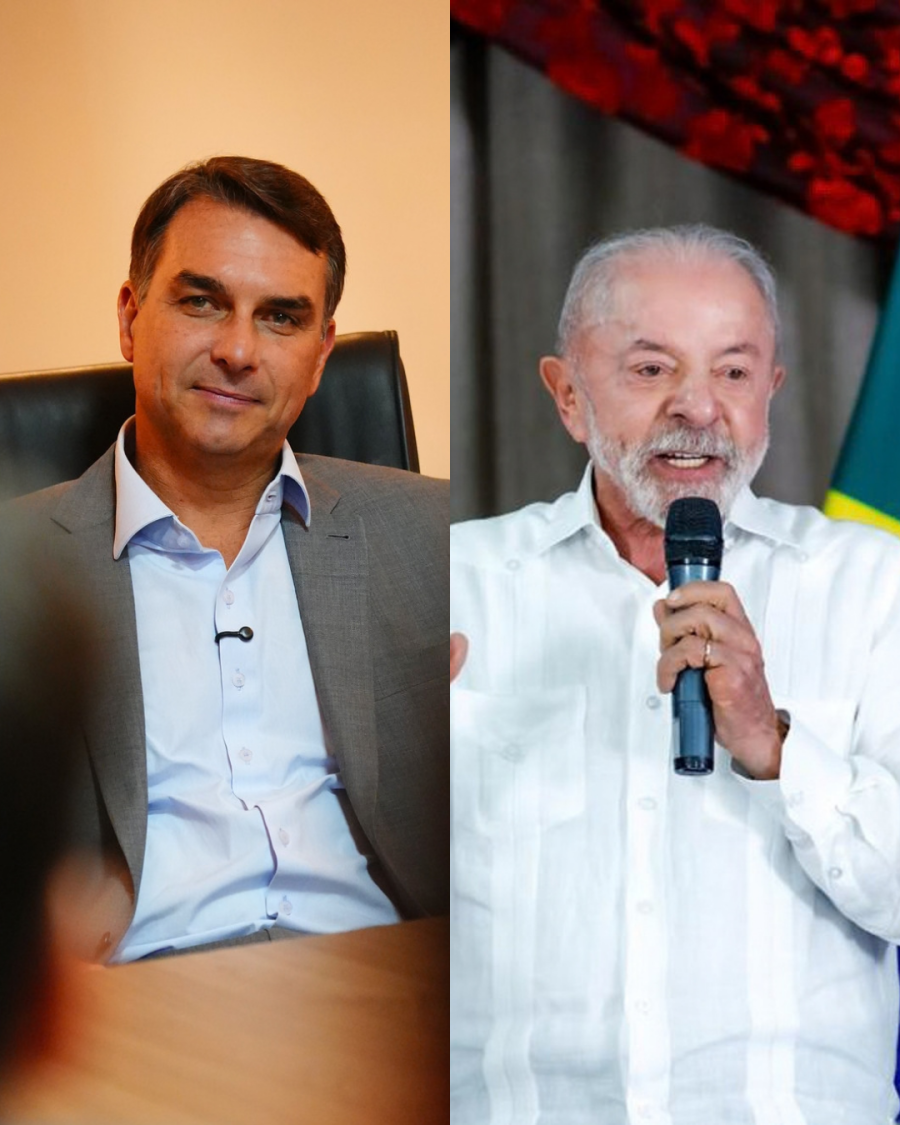 Flávio Bolsonaro tem 53% dos votos válidos contra 47% de Lula no 2º turno, aponta PoderData/Aya