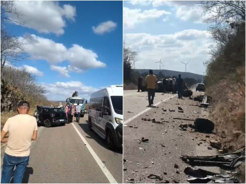 Mulher morre e duas pessoas ficam gravemente feridas em colisão na BR-304