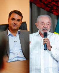 Flávio Bolsonaro tem 53% dos votos válidos contra 47% de Lula no 2º turno, aponta PoderData/Aya